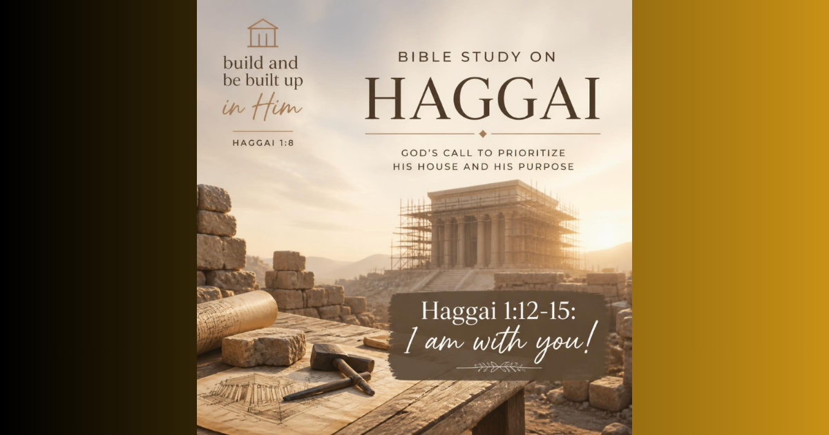 Haggai 1:12-15: I Am With You!